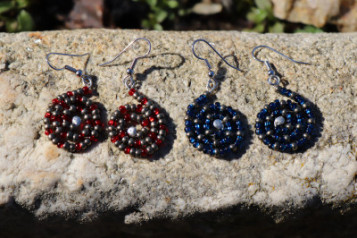 earrings made of beads - Tiffany jewelry