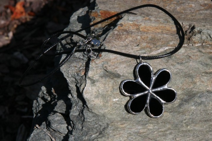 jewel flower black - Tiffany jewelry