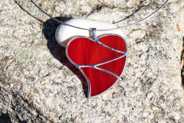 jewel heart big red - Tiffany jewelry