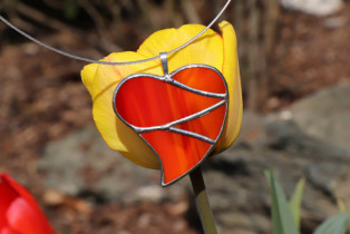 jewel heart big orange - Tiffany jewelry