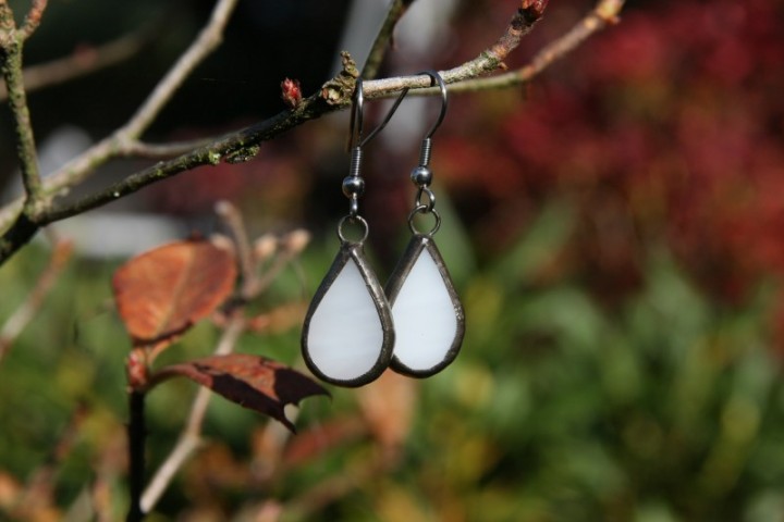 earrings white with patina - Tiffany jewelry