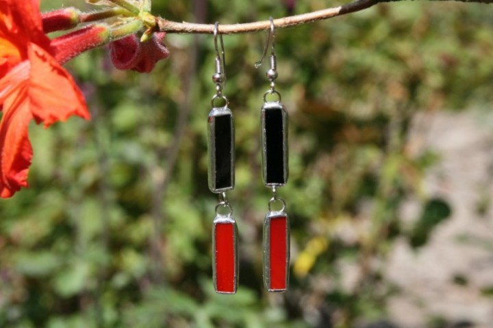 earrings red and black - Tiffany jewelry