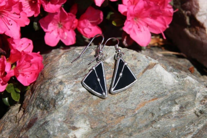 earrings black decorated - Tiffany jewelry