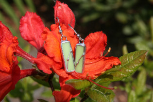 earrings green decorated - Tiffany jewelry