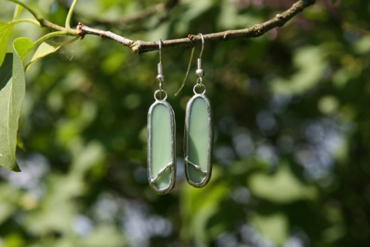 earrings green decorated2 - Tiffany jewelry