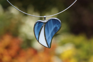 jewel heart blue and white - Tiffany jewelry