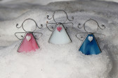 little angel with a blue heart  - Tiffany jewelry