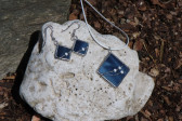 jewel white with blue - Tiffany jewelry
